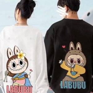 Unisex LABUBU Cartoon Oversized Sweatshirt Couples